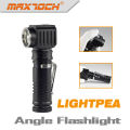 Clip de acero inoxidable Maxtoch LIGHTPEA 18650 impermeable LED luz Vertical en el Stand de linterna